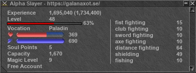 Signature for player Alpha Slayer