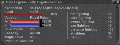 Signature for player Dark Legolas