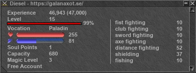 Signature for player Diesel