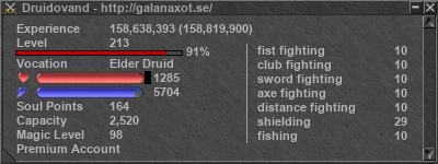 Signature for player Druidovand
