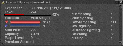 Signature for player Erko