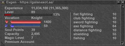 Signature for player Evgen