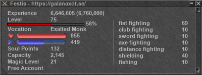 Signature for player Festis