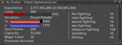 Signature for player Itz Draho