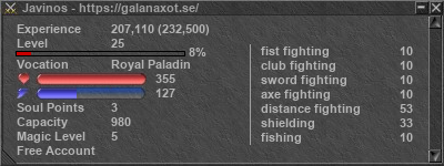 Signature for player Javinos