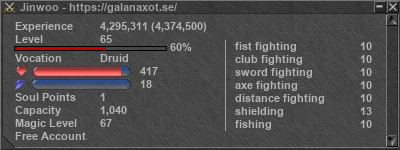 Signature for player Jinwoo