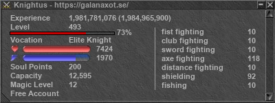 Signature for player Knightus