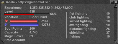 Signature for player Koala