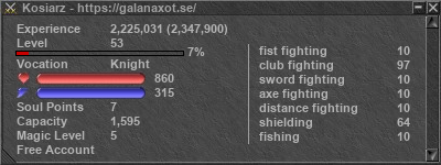 Signature for player Kosiarz