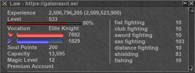 Signature for player Law