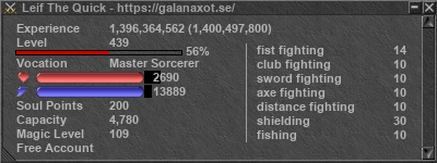 Signature for player Leif The Quick