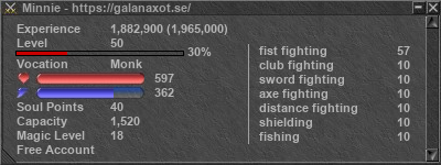 Signature for player Minnie