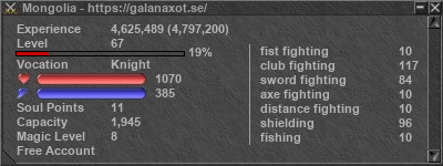 Signature for player Mongolia