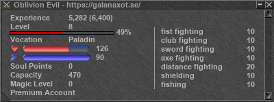 Signature for player Oblivion Evil