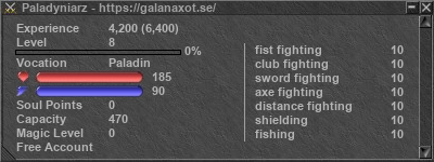 Signature for player Paladyniarz