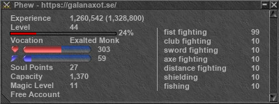 Signature for player Phew