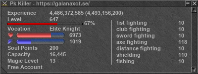 Signature for player Pk Killer
