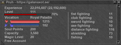 Signature for player Pruh