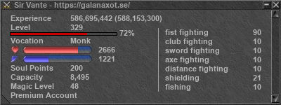 Signature for player Sir Vante