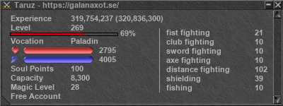 Signature for player Taruz