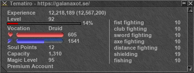 Signature for player Tematiro