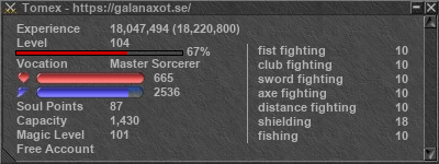 Signature for player Tomex