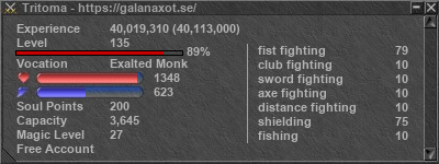 Signature for player Tritoma