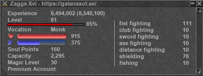 Signature for player Zagga Xvi